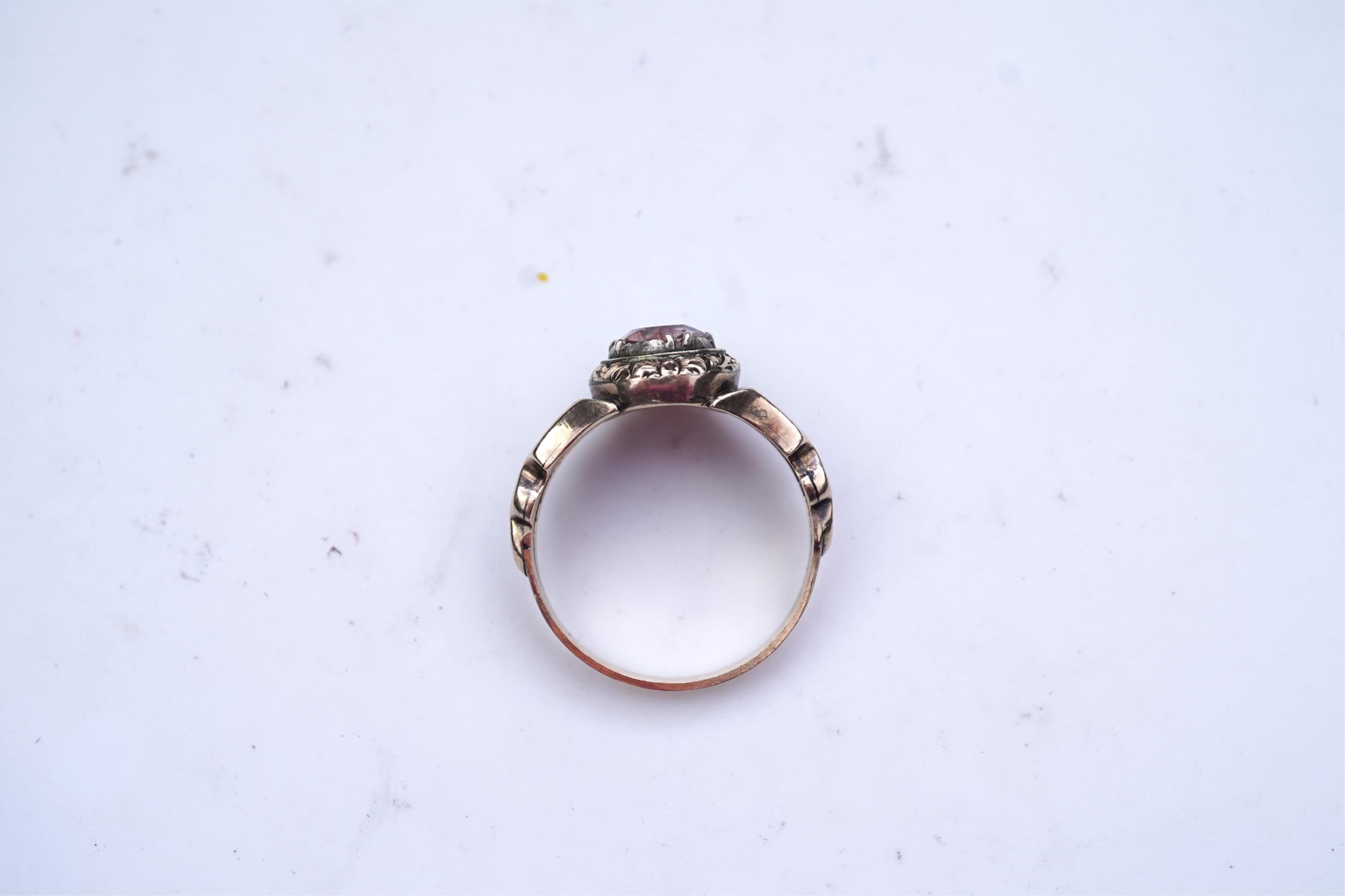 A citrine ring, 19th century
